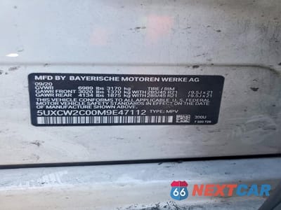 Zdjęcie 13 z 13 samochodu: 2021 BMW X7 XDRIVE40I VIN:5UXCW2C00M9E47112 - miniatura