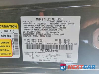 Zdjęcie 12 z 12 samochodu: 2024 FORD MUSTANG GT VIN:1FA6P8CF3R5409507 - miniatura