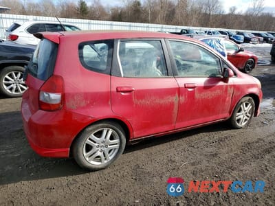 Trzecie zdjęcie samochodu z tyłu: 2008 HONDA FIT SPORT VIN:JHMGD38658S007957 - miniatura