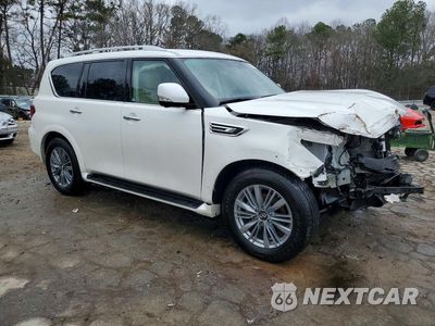 Czwarte zdjęcie samochodu z boku: 2022 INFINITI QX80 LUXE VIN:JN8AZ2AF1N9743914 - miniatura