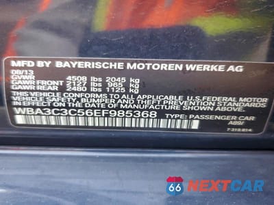 Zdjęcie 12 z 12 samochodu: 2014 BMW 320 I XDRIVE VIN:WBA3C3C56EF985368 - miniatura