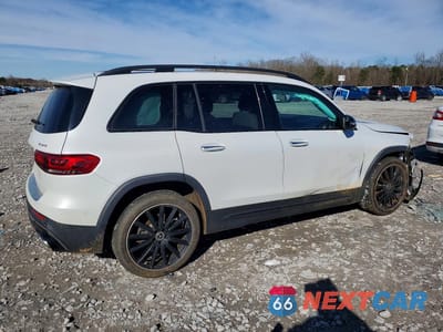 Trzecie zdjęcie samochodu z tyłu: 2023 MERCEDES-BENZ GLB 250 4MATIC VIN:W1N4M4HB0PW281168 - miniatura