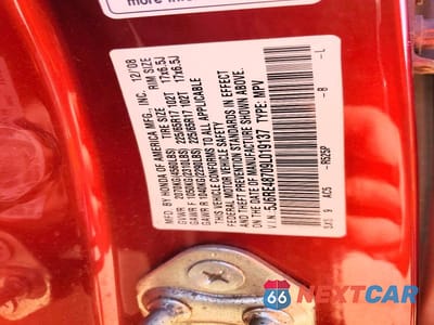 Zdjęcie 13 z 13 samochodu: 2009 HONDA CR-V EXL VIN:5J6RE48709L019137 - miniatura