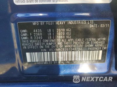 Zdjęcie 12 z 12 samochodu: 2011 SUBARU LEGACY 2.5I PREMIUM VIN:4S3BMAC62B1248282 - miniatura