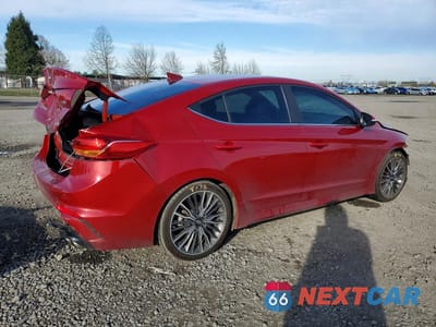 Trzecie zdjęcie samochodu z tyłu: 2018 HYUNDAI ELANTRA SPORT VIN:KMHD04LB7JU571674 - miniatura