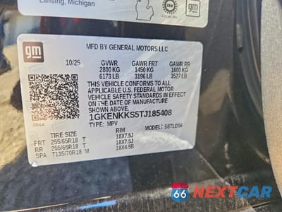 Zdjęcie 14 z 15 samochodu: 2026 GMC ACADIA ELEVATION VIN:1GKENKKS5TJ185408 - miniatura