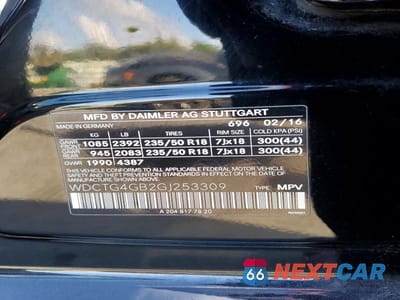 Zdjęcie 13 z 13 samochodu: 2016 MERCEDES-BENZ GLA 250 4MATIC VIN:WDCTG4GB2GJ253309 - miniatura