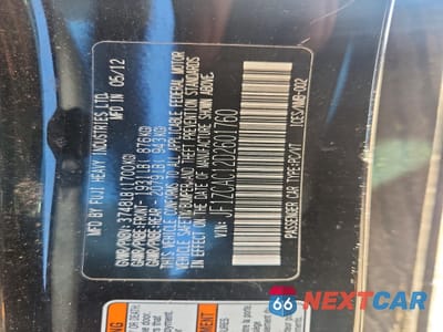 Zdjęcie 12 z 12 samochodu: 2013 SUBARU BRZ 2.0 LIMITED VIN:JF1ZCAC12D2601760 - miniatura