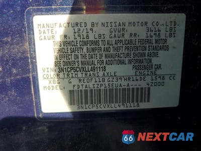 Zdjęcie 13 z 13 samochodu: 2020 NISSAN KICKS VIN:3N1CP5CVXLL491118 - miniatura