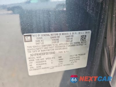 Zdjęcie 12 z 12 samochodu: 2015 CADILLAC SRX VIN:3GYFNAE33FS619840 - miniatura