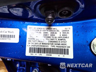 Zdjęcie 12 z 13 samochodu: 2019 HONDA CIVIC LX VIN:2HGFC2F61KH561915 - miniatura