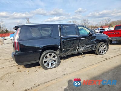 Trzecie zdjęcie samochodu z tyłu: 2019 CADILLAC ESCALADE ESV PREMIUM LUXURY VIN:1GYS4JKJ8KR236459 - miniatura