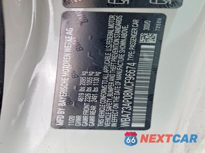 Zdjęcie 12 z 12 samochodu: 2021 BMW 430XI VIN:WBA73AP08MCF96674 - miniatura
