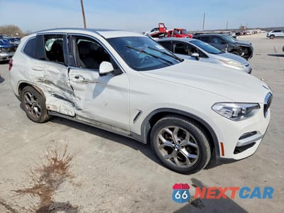 Czwarte zdjęcie samochodu z boku: 2021 BMW X3 SDRIVE30I VIN:5UXTY3C08M9E39839 - miniatura