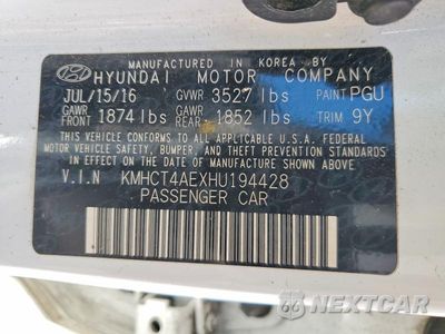Zdjęcie 13 z 13 samochodu: 2017 HYUNDAI ACCENT SE VIN:KMHCT4AEXHU194428 - miniatura