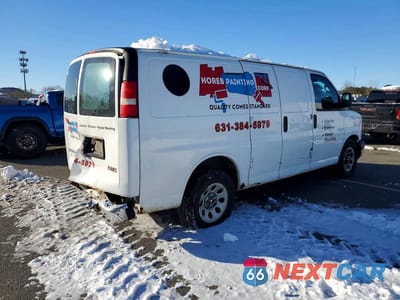 Trzecie zdjęcie samochodu z tyłu: 2013 GMC SAVANA G1500 VIN:1GTS7AFX2D1148231 - miniatura
