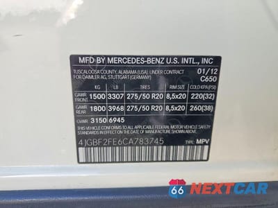 Zdjęcie 14 z 14 samochodu: 2012 MERCEDES-BENZ GL 350 BLUETEC VIN:4JGBF2FE6CA783745 - miniatura