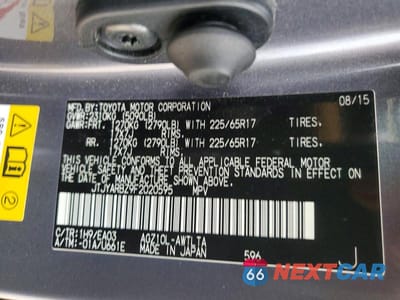 Zdjęcie 14 z 14 samochodu: 2015 LEXUS NX 200T BASE VIN:JTJYARBZ9F2020595 - miniatura