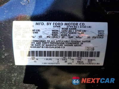 Zdjęcie 13 z 13 samochodu: 2011 FORD EXPLORER LIMITED VIN:1FMHK8F81BGA20613 - miniatura