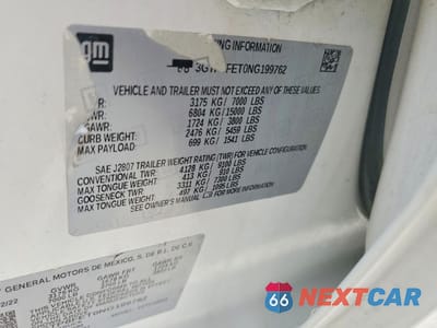 Zdjęcie 12 z 12 samochodu: 2022 GMC SIERRA LIMITED C1500 DENALI VIN:3GTP8FET0NG199762 - miniatura