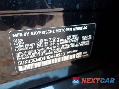 Zdjęcie 14 z 14 samochodu: 2024 BMW X7 M60I VIN:5UX33EM04R9V48943 - miniatura