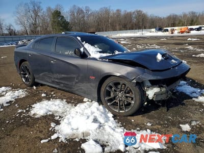 Czwarte zdjęcie samochodu z boku: 2021 DODGE CHARGER SCAT PACK VIN:2C3CDXGJ7MH623095 - miniatura