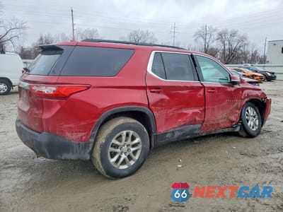 Trzecie zdjęcie samochodu z tyłu: 2020 CHEVROLET TRAVERSE LT VIN:1GNEVGKW6LJ296777 - miniatura