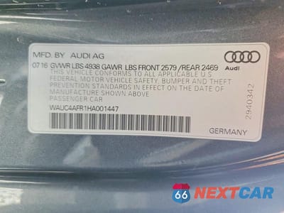 Zdjęcie 12 z 12 samochodu: 2017 AUDI S5 VIN:WAUC4AFR1HA001447 - miniatura