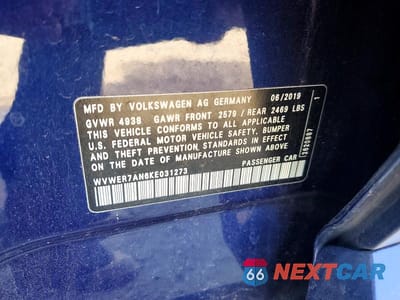 Zdjęcie 12 z 12 samochodu: 2019 VOLKSWAGEN ARTEON SEL PREMIUM VIN:WVWER7AN6KE031273 - miniatura