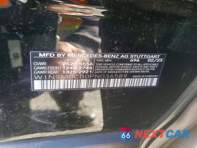 Zdjęcie 13 z 14 samochodu: 2023 MERCEDES-BENZ EQB 250+ VIN:W1N9M0CB0PN036589 - miniatura