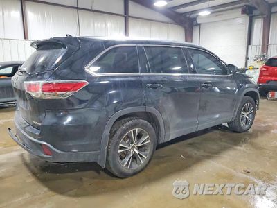 Trzecie zdjęcie samochodu z tyłu: 2016 TOYOTA HIGHLANDER XLE VIN:5TDJKRFH8GS245748 - miniatura