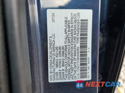 Zdjęcie 12 z 12 samochodu: 2024 HONDA ACCORD EX VIN:1HGCY1F34RA083969 - miniatura