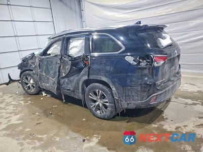 Drugie zdjęcie samochodu z przodu: 2016 TOYOTA HIGHLANDER XLE VIN:5TDJKRFH6GS300777 - miniatura