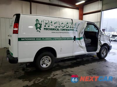 Trzecie zdjęcie samochodu z tyłu: 2024 CHEV EXPRESS G2500 VIN:1GCWGAFP2R1210848 - miniatura