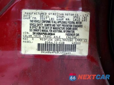 Zdjęcie 13 z 13 samochodu: 2011 NISSAN SENTRA 2.0 VIN:3N1AB6AP6BL685644 - miniatura