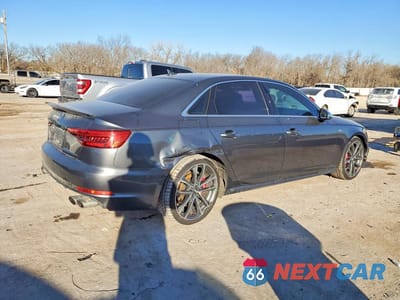 Trzecie zdjęcie samochodu z tyłu: 2018 AUDI S4 PRESTIGE VIN:WAUC4AF45JA002756 - miniatura