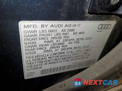 Zdjęcie 13 z 13 samochodu: 2017 AUDI Q7 PREMIUM PLUS VIN:WA1LAAF76HD055247 - miniatura