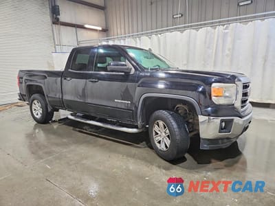 Czwarte zdjęcie samochodu z boku: 2014 GMC SIERRA K1500 SLE VIN:1GTV2UEH2EZ367930 - miniatura