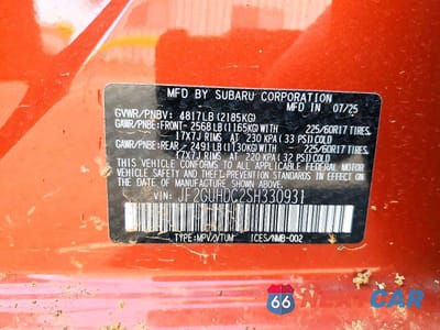 Zdjęcie 12 z 12 samochodu: 2025 SUBARU CROSSTREK PREMIUM VIN:JF2GUHDC2SH330931 - miniatura