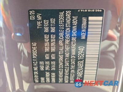 Zdjęcie 13 z 13 samochodu: 2025 PORSCHE MACAN 4S VIN:WP1AB2XA8SL152940 - miniatura