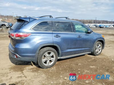 Trzecie zdjęcie samochodu z tyłu: 2014 TOYOTA HIGHLANDER LIMITED VIN:5TDDKRFH4ES005803 - miniatura