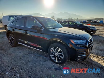 Czwarte zdjęcie samochodu z boku: 2021 AUDI Q5 PREMIUM PLUS VIN:WA1BAAFY7M2106636 - miniatura