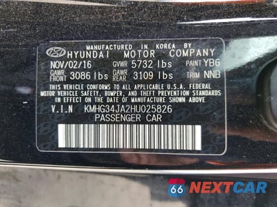 Zdjęcie 12 z 13 samochodu: 2017 GENESIS G90 PREMIUM VIN:KMHG34JA2HU025826 - miniatura