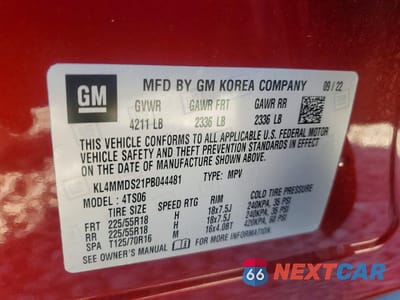 Zdjęcie 12 z 13 samochodu: 2023 BUICK ENCORE GX SELECT VIN:KL4MMDS21PB044481 - miniatura