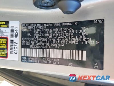Zdjęcie 13 z 13 samochodu: 2007 TOYOTA SIENNA CE VIN:5TDZK23C67S028296 - miniatura
