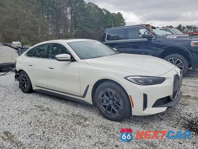 Czwarte zdjęcie samochodu z boku: 2024 BMW I4 EDRIVE 35 VIN:WBY43AW02RFT41933 - miniatura