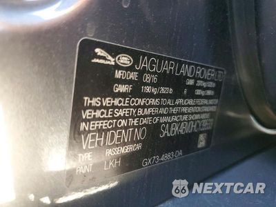 Zdjęcie 13 z 13 samochodu: 2017 JAGUAR XF PRESTIGE VIN:SAJBK4BV0HCY39533 - miniatura