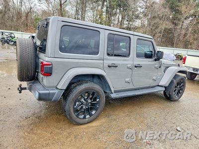 Trzecie zdjęcie samochodu z tyłu: 2023 JEEP WRANGLER SAHARA 4XE VIN:1C4JJXP65PW556946 - miniatura