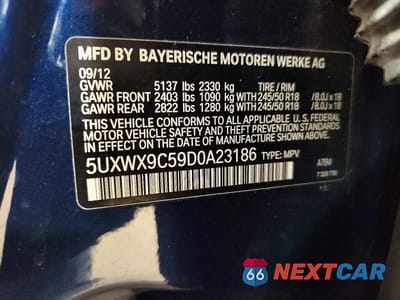 Zdjęcie 13 z 13 samochodu: 2013 BMW X3 XDRIVE28I VIN:5UXWX9C59D0A23186 - miniatura