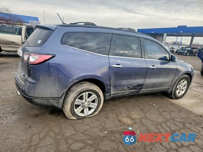 Trzecie zdjęcie samochodu z tyłu: 2014 CHEVROLET TRAVERSE LT VIN:1GNKRHKD9EJ179032 - miniatura